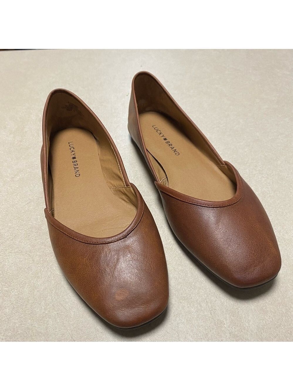 Lucky Brand  Ballet Flats Women’s Size 9M Brown Tan Adoura ballet flats shoes
